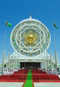 Alem giant indoor Ferris wheel in Ashgabat, Turkmenistan - World's largest indoor observation wheel.